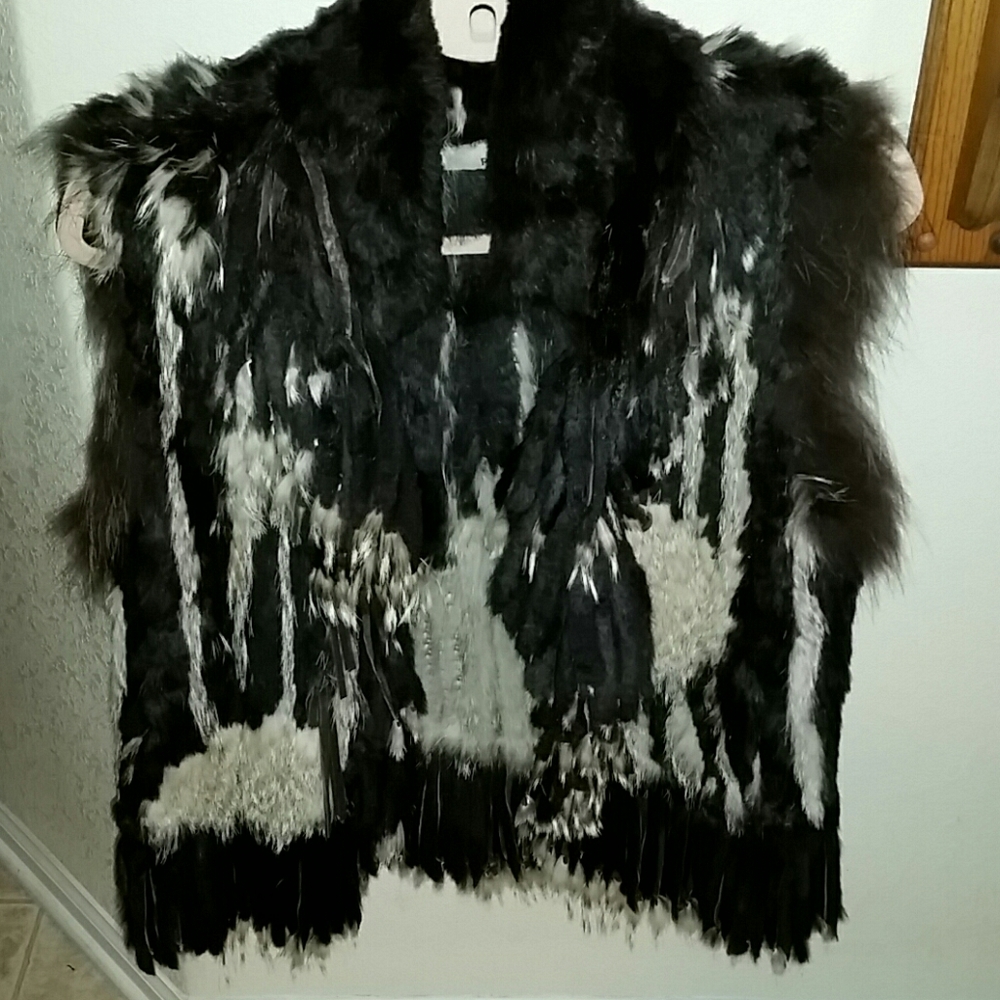 Fur vest from Nordstrom